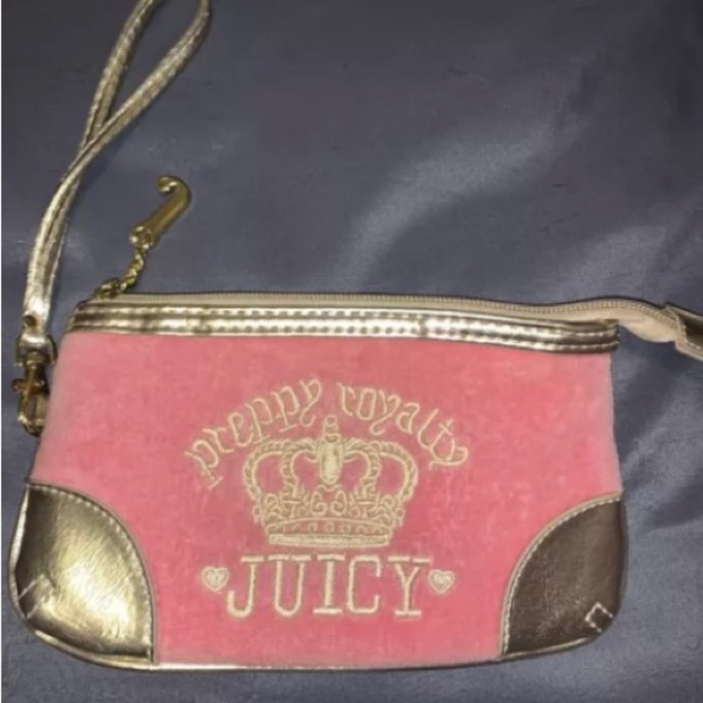 Vintage JUICY Preppy Royalty pink/wristlet